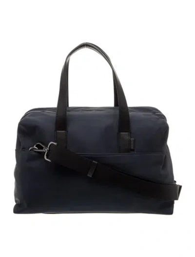 Pre-owned Away Nylon Weekender Bag In Blue