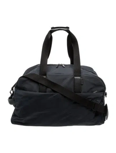 Pre-owned Away Nylon Weekender Bag In Blue