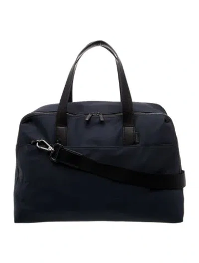 Pre-owned Away Nylon Weekender Bag In Blue
