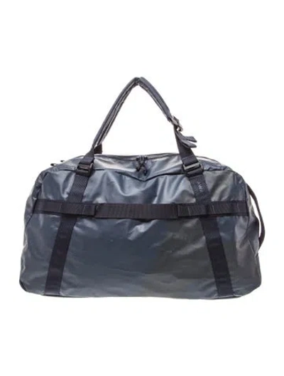Pre-owned Away Nylon Weekender Bag In Blue