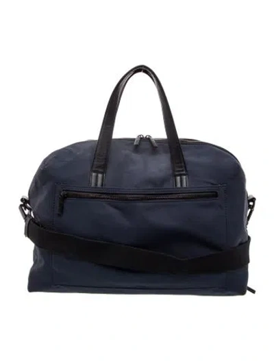 Pre-owned Away Nylon Weekender Bag In Blue