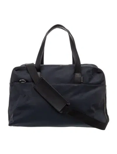 Pre-owned Away Nylon Weekender Bag In Blue