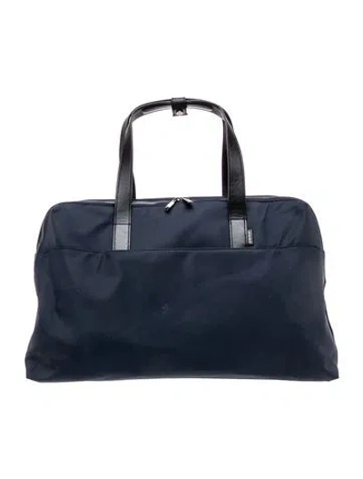 Pre-owned Away Nylon Weekender Bag In Blue