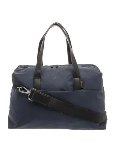 Pre-owned Away Nylon Weekender Bag In Blue