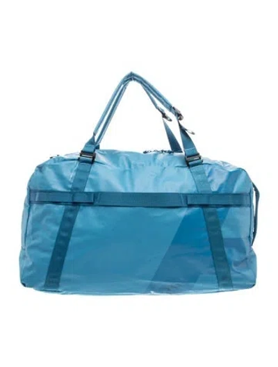 Pre-owned Away Nylon Weekender Bag In Blue