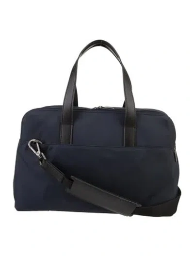 Pre-owned Away Nylon Weekender Bag In Blue