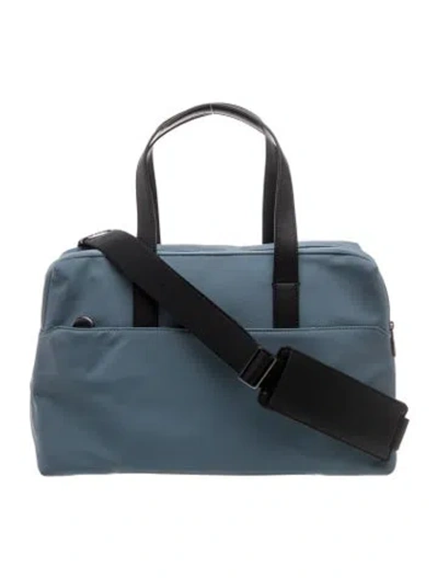 Pre-owned Away Nylon Weekender Bag In Blue