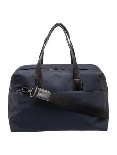 Pre-owned Away Nylon Weekender Bag In Blue