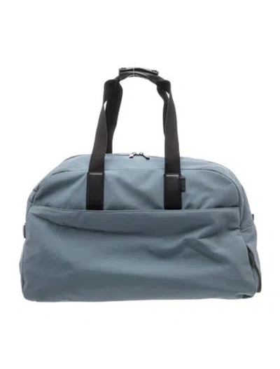 Pre-owned Away Nylon Weekender Bag In Blue