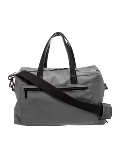 Pre-owned Away Nylon Weekender Bag In Gray