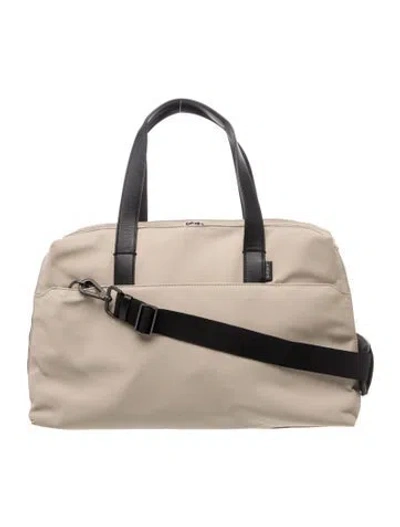 Pre-owned Away Nylon Weekender Bag In Neutrals