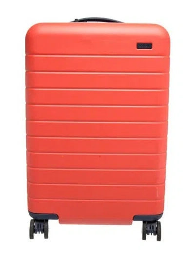 Pre-owned Away Polycarbonate Carry-on In Orange/purple