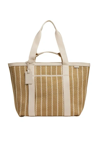 Away Riviera Straw Tote In White Seagrass