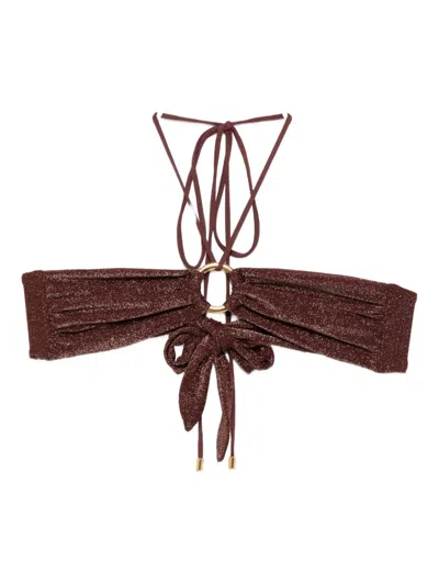Away That Day Acapulco Bikini Top In Burgundy
