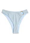 Away That Day Apalulco Metallic Bikini Briefs In Blue