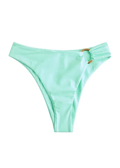 Away That Day Apalulco Metallic Bikini Briefs In Mint