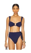 Away That Day Cannes Bikini Top In Ocean
