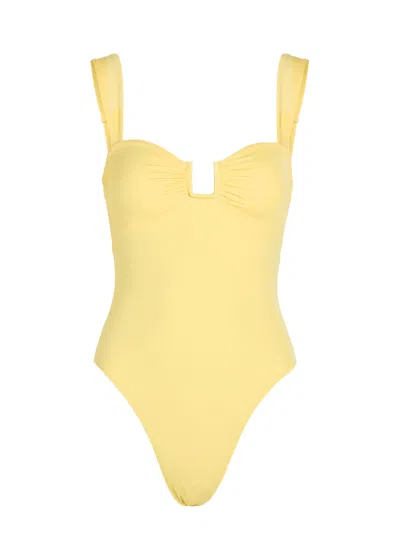 Away That Day Cannes Swimsuit In Yellow
