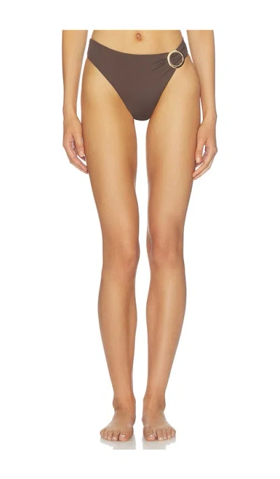 Away That Day Cayman Island Bikini Bottom In Brown