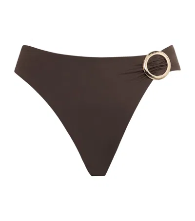 Away That Day Cayman Island Bikini Bottoms In Brown