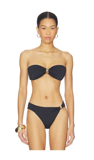 Away That Day Formentera Bikini Top In Black