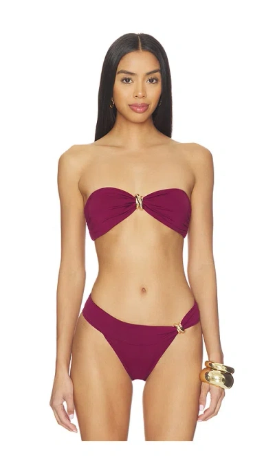 Away That Day Formentera Top In Burgundy