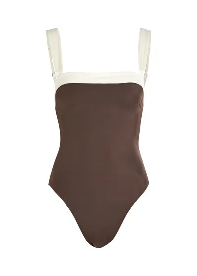 Away That Day Grenada Swimsuit In Brown