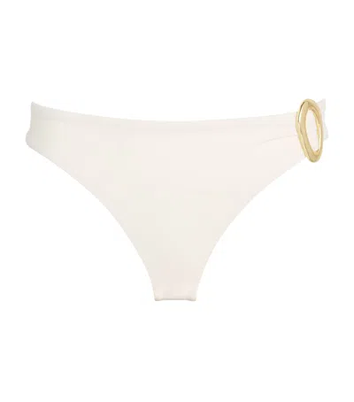 Away That Day High-rise Samoa Bikini Bottoms In Neutral