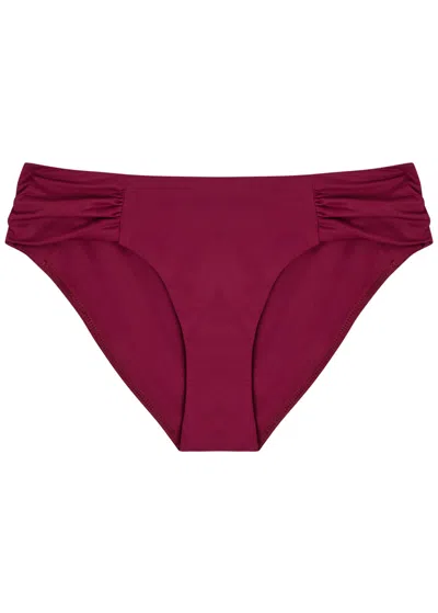 Away That Day Naxos Ruched Bikini Briefs In Multi