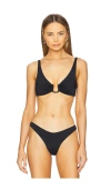 Away That Day Palma Bikini Top In Black