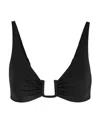 Away That Day Palma Bikini Top In Black