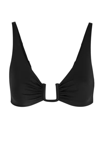 Away That Day Palma Bikini Top In Black