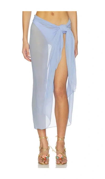 Away That Day Santorini Sarong In Blue