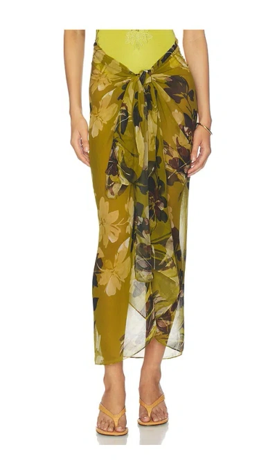 Away That Day Santorini Sarong In Multi