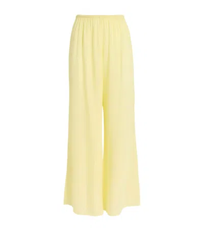 Away That Day St Barts Wide-leg Trousers In Yellow