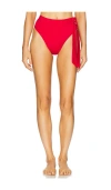 Away That Day Tahiti Bikini Bottom In Red