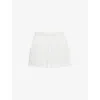 Away That Day Womens Ivory Maldives Elasticated-waist Linen-blend Shorts In Ivory