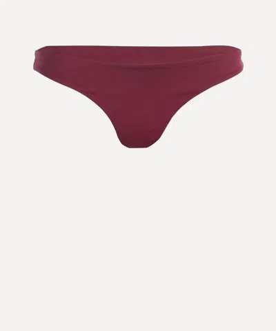 Away That Day Women's Maui Cassis Bikini Bottoms In Transparent