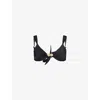 Away That Day Womens Black Isola Bella Balconette Bikini Top In Black