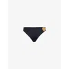 Away That Day Womens Cairo Embellished Bikini Bottoms Black Xs