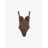 Away That Day Womens Espresso Cannes Balconette High-leg One-piece In Espresso