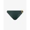 Away That Day Womens Ivy Green Cabo Verde Bikini Bottoms In Blue