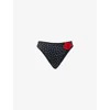 Away That Day Womens Acapulco Rose High-rise Bikini Bottoms Polka Dot Rose In Polka Dot Rose