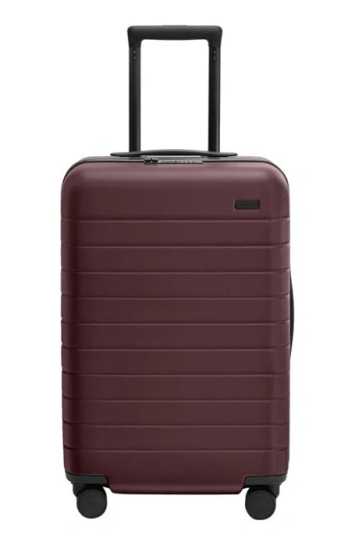 Away The Bigger Flex Carry-on Suitcase (nordstrom Exclusive) In Oxblood Red