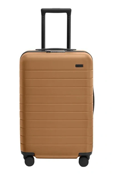 Away The Bigger Flex Carry-on Suitcase (nordstrom Exclusive) In Tawny Brown