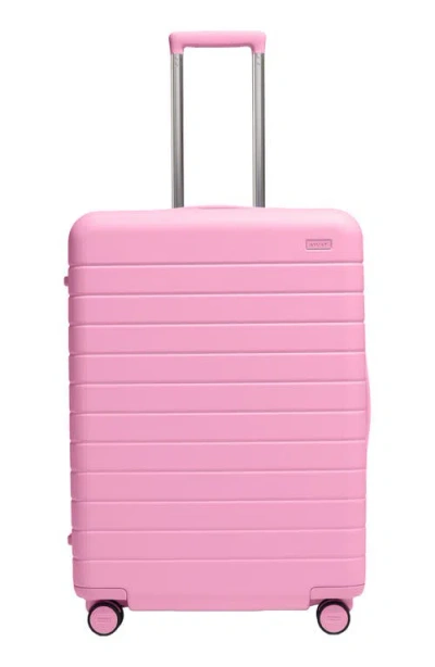 Away The Medium Checked Suitcase In Pink