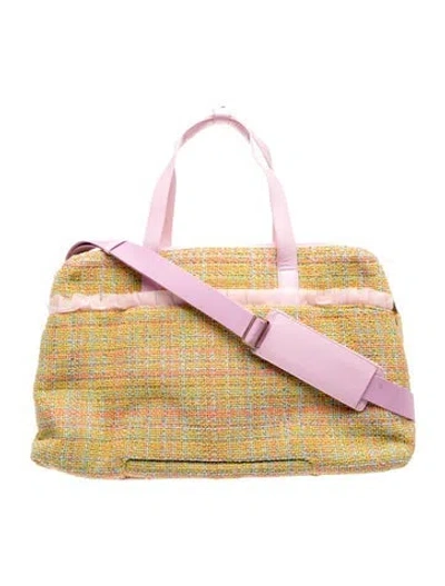 Pre-owned Away Weekender Bag In Yellow