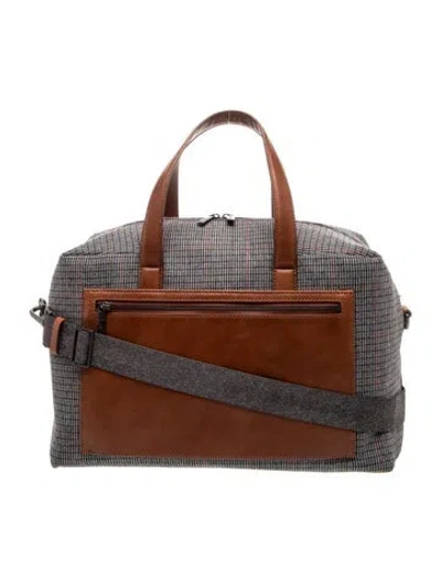 Pre-owned Away Wool Shoulder Bag In Gray