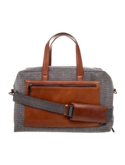 Pre-owned Away Wool Weekender Bag In Gray