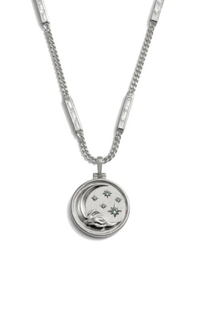Awe Inspired Allel Pendant Necklace In Silver